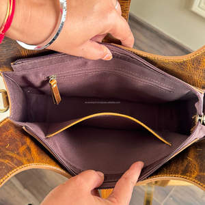 กระเป๋าหนังวัวแท้สำหรับผู้หญิงดีไซน์ทันสมัยมาใหม่แบบ2 in 1คาดลำตัวแบบถังและสลิงกุลสตรี - Product Image 6