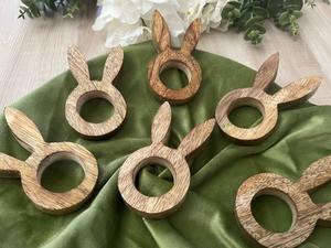 Anillos de Servilleta de Bambú Estilo Rústico, Ecológicos, Hechos a Mano, Decoración para Mesa de Boda - Product Image 5
