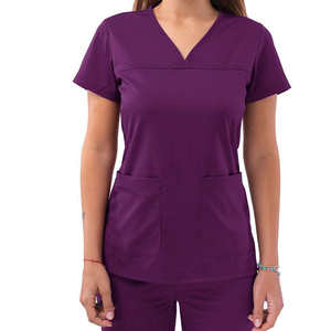 Juegos de uniformes de enfermería quirúrgicos cómodos con logotipo personalizado para mujeres Hospital suave elástico médico enfermera Scrub Doctor enfermera Scrub - Product Image 4