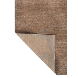 Alfombra Kavi Free Verse Beige y Marrón, Tejida a Mano con Lana y Seda de Bambú, Diseño Abstracto para el Hogar, Pasillo, Dormitorio-Esk-325 - Product Image 5