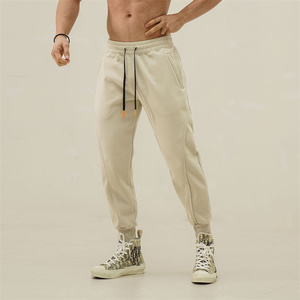 Pantalon de jogging personnalisé OEM pour hommes Pantalon de survêtement vierge de grande taille de style décontracté avec logo à la taille Pantalon de survêtement de mode en coton et polyester uni - Product Image 6