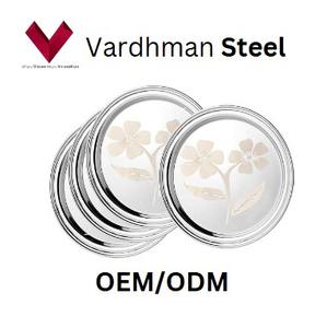 จานกลมสแตนเลสสำหรับอาหารค่ำ เหมาะสำหรับร้านอาหาร โรงแรม และเป็นของขวัญที่ดี - Product Image 5