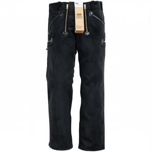 PAUL Work Trousers Size 48 Black FHB Pant & Skirt <b>Hangers</b> - Product Image 2