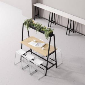 Bàn cao hợp tác hiện đại cho văn phòng & nhà bếp cho cuộc họp mở & đồ nội thất dự án Bàn hội nghị phong cách - Product Image 5