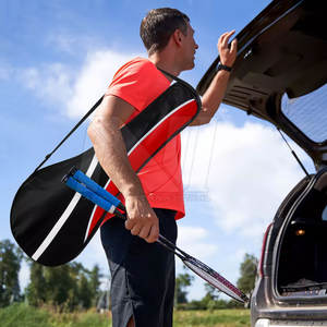 2023 Premium Quality PU Leather Sports Single Racket <b>Bag</b> <b>Waterproof</b> Padel Racket <b>Cover</b> with Custom Design and Logo - Product Image 5