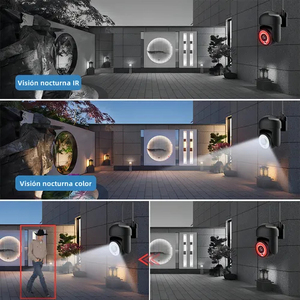 2 caméras de sécurité extérieures Wifi, vision HD, alarme, couleur noire, Dheot IP - Product Image 4