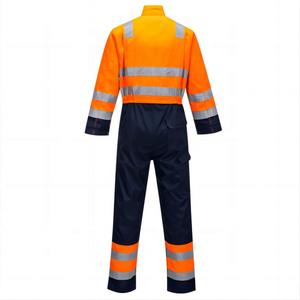 Overol de Seguridad de Algodón para Minería Unisex, Reflectante, Alta Visibilidad, Color Naranja, Ropa de Trabajo - Product Image 4