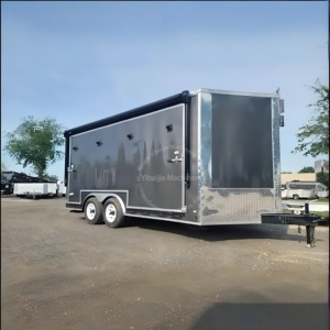 Remolque de Comida Móvil Totalmente Equipado, Plegable, para Doner <span class=keywords><strong>Kebab</strong></span>, Café, Helados, Hamburguesas, Tacos, Pizza, con Certificación CE y DOT, Personalizable - Product Image 2