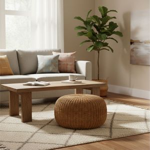 Pouf OSMERA en jonc de mer artisanal - Product Image 5