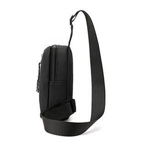 Bolso de hombro de poliéster Unisex de alta calidad con logotipo personalizado, bolso de pecho impermeable de gran capacidad, bolso de negocios de moda para exteriores a rayas - Product Image 4