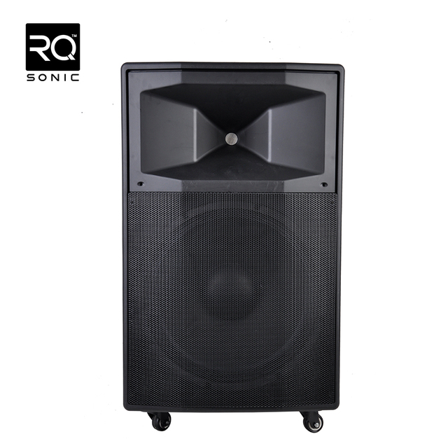 RQSONIC CMF15AXQ 15 Inch 180W Portable Speaker Powered Professional Stage Audio Plastic Active Speaker With Wheels