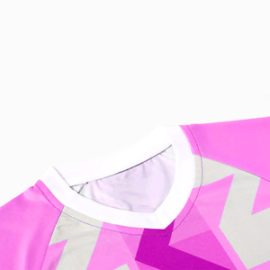 ชุดเสื้อฟุตบอลเสื้อฟุตบอลสีม่วงและสีขาวเครื่องแบบฟุตบอลเสื้อเจอร์ซีย์ออกแบบได้ตามต้องการใส่สบายราคาโรงงาน - Product Image 3