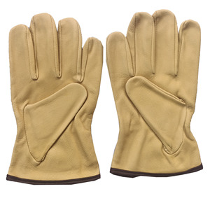 Gants de conducteur en cuir de vache fendu bon marché Gants de conduite robustes de haute qualité pour travaux agricoles/Gants de chauffeur de camion - Product Image 2