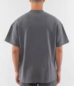 Vêtements personnalisés pour hommes Épaule tombante surdimensionnée 100% coton T-shirts lourds pour hommes Nouvelle arrivée T-shirts d'été pour hommes - Product Image 5