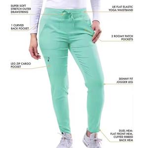 Uniformes Médicos de Enfermería en Oferta, Conjuntos de Uniformes Médicos con Cuello en V, Uniformes de Hospital, Blusas de Manga Corta, Pantalones Jogger, Uniforme para Enfermeras - Product Image 4