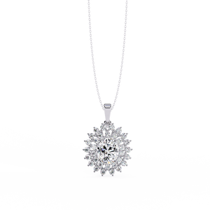 18K Gold Lab Grown Diamond <b>Necklace</b> for Ladies Beautiful Accessory - Product Image 3