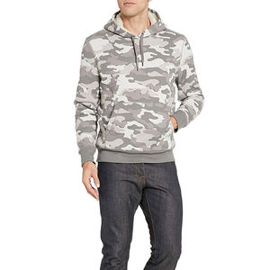 Venta al por mayor 100% algodón hombres pulóver con capucha Super calidad con mangas completas Color sólido tela polar venta superior - Product Image 6