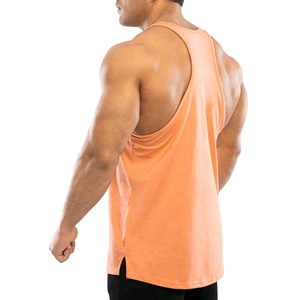 <b>Men's</b> High Quality Cotton Muscle Stringer Workout Gym Tank Top Casual Style Knitted Fitness <b>Singlet</b> <b>for</b> Bodybuilding - Product Image 4