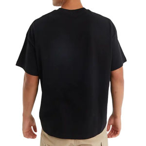 100% algodón de alta calidad peso ligero Unisex Logotipo de impresión personalizada camiseta en blanco de gran tamaño camisetas de hombre al por mayor ropa de verano 2026 - Product Image 3