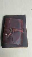 Journal en cuir animal vintage écologique fait à la main, breloque pour clés, carnet de voyage rustique, carnet de croquis, cadeau pour homme et femme