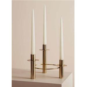 เชิงเทียนโลหะคู่ที่สง่างามพร้อมขาตั้งโค้งเหมาะสำหรับการตกแต่งห้องรับประทานอาหารและห้องนั่งเล่น - Product Image 1