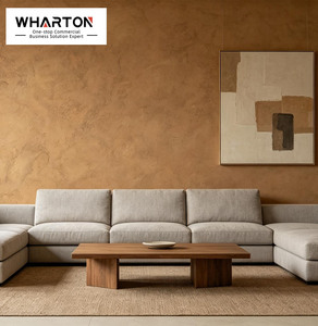 Dalles de <span class=keywords><strong>carrelage</strong></span> souples marron grand format Wharton Commercial pour chambre à coucher, rénovation d'hôtel et d'appartement, panneau mural, revêtement en pierre flexible - Product Image 1