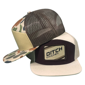 Parche bordado personalizado Logo Deportes al aire libre Sombrero de camionero 5 paneles Snapback Cap Hat - Product Image 4