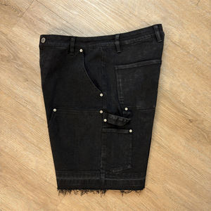 กางเกงยีนส์ขาสั้นของผู้ชายแฟชั่นทันสมัยกางเกงยีนส์ทรงตรงปักลายผ้าซักได้ตามต้องการสไตล์วินเทจ - Product Image 5