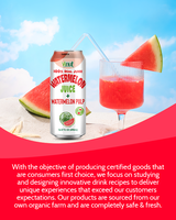 Bebida de Jugo de Sandía Fresco Exprimido Sin Azúcar de Marca Privada con MOQ Bajo, 490 ml, en Caja con Pulpa, Bebida Energética Deportiva Dietética FJ00036