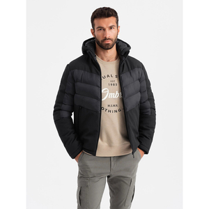 OEM Vente en gros Nouveau design Logo personnalisé Vestes d'hiver matelassées à capuche légères et coupe-vent d'extérieur pour hommes - Product Image 1