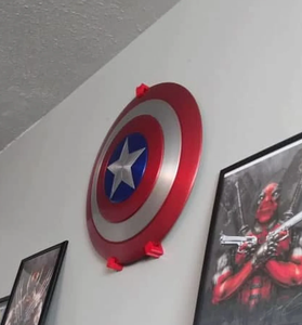 Support mural pour Capt America Shield Best Avenger Lovers Shield pour la décoration intérieure/décoration murale Bouclier Articles cadeaux pour les amoureux de la guerre - Product Image 2