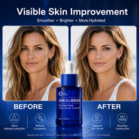 Sérum à haute concentration de peptides de cuivre GHK-Cu, acide hyaluronique, anti-âge, raffermissant, hydratant, léger, à absorption rapide, pour le visage