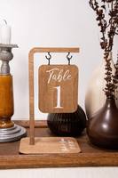 Numéros de table de mariage écologiques fabriqués à la main à partir de bois durable
