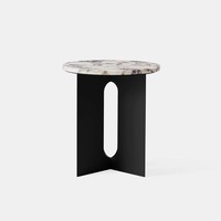 Table d'appoint marocaine Table basse ronde moderne en or vieilli Large plateau en verre miroir pour salon Fabricant en gros