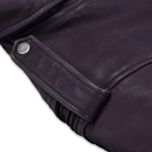 Chaquetas de Cuero Personalizadas al por Mayor, Chaqueta de Cuero para Hombre, Nueva Moda, Color Sólido, Cierre de Cremallera, Chaqueta Casual de Invierno para Hombre - Product Image 6