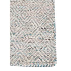 พรมจาไพร US-Abrash สีน้ำเงิน ลายเรียบ ทอจากขนสัตว์และใยวิสโคส ลายเรขาคณิต รุ่น ADWV-13047 สำหรับใช้ในบ้าน - Product Image 4