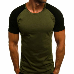 2025 O <b>Neck</b> Slim Fit 100% Cotton <b>Men's</b> for <b>Polo</b> T-shirt High Quality Fabric with Custom Logo Printing OEM Service Solid Pattern - Product Image 3