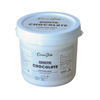 Vente en gros OEM de pâte à chocolat blanche de haute qualité halal personnalisée en vrac 1KG