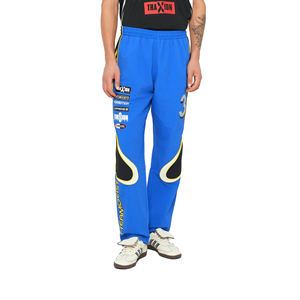 Pantalons de jogging décontractés en coton 100% personnalisés, légers, coupe slim, lavage clair, séchage rapide, respirant, fermeture à cordon, taille mi-haute - Product Image 1