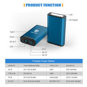 ACOPOWER HY X230 193Wh 52000mAh Stazione di Alimentazione Portatile USB C PD 60W QC3.0 Torcia LED Blu - Product Image 5