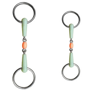 บิตม้าแข่งแบบสั่งทำ ดีไซน์ใหม่สวยงาม บิตม้าสแตนเลส บิตม้าแบบสแนฟเฟิล อุปกรณ์ขี่ม้า บิตครอบปากม้า - Product Image 4