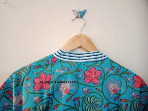 Kimono largo con estampado Floral, ropa de noche suave y cómoda, bata de baño de algodón, Kimono de novia para verano - Product Image 6