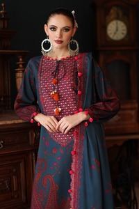 Robe de soirée élégante de haute qualité en dentelle, longueur genou, manches longues, respirante, boutonnée, pour tous les jours et les fêtes, personnalisable - Product Image 4