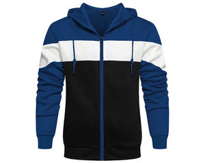 Custom Logo Print High Quality Zipper-Up Oversized <b>Hoodie</b> Unisex Polyester/Cotton <b>Men</b> Winter Waterproof Windproof <b>Lined</b> Terry - Product Image 5