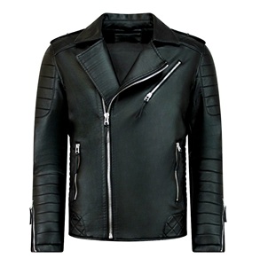 2025 nouvelle mode haute qualité respirant veste en cuir pour hommes mince Style décontracté avec toile tissu et bouton décoration - Product Image 2