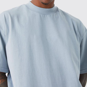 เสื้อยืดผ้าฝ้าย100% สำหรับผู้ชายผ้าถักไซส์ใหญ่พิเศษลำลองธรรมดาโลโก้ออกแบบได้ตามต้องการ - Product Image 2
