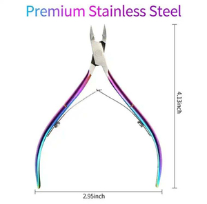 Coupe-ongles professionnel en acier inoxydable, léger, durable, multicolores, pour salon de luxe, coupe-cuticules pour ongles épais - Product Image 5
