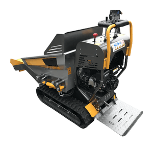 Mini-dumper sur chenilles jaune avec moteur diesel Kubota, pompe hydraulique Eaton, nouvelle haute efficacité 75KW - Product Image 4