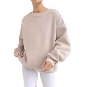 Sudadera de gran tamaño para mujer, Jersey holgado de moda, Top de lana con cuello redondo para otoño e invierno, ropa informal - Product Image 2