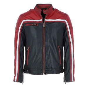Directly Manufacturer's Top Arrival <b>Men's</b> Winter <b>Leather</b> <b>Jacket</b> in Premium Solid Color High Quality Streetwear with Custom Logo - Product Image 5